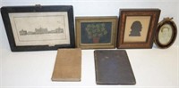 EARLY FRAMED IMAGES AND BOOK (6)