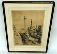 CLEMENTS "HEART OF BALTIMORE" ETCHING
