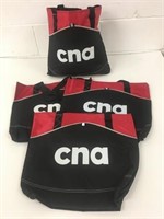 4 New CNA Reusable Canvas Shopping Bags