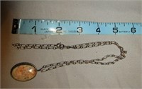 Necklace Stamped Sterling 24" Long