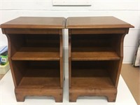 2 Maple Bed Side Tables - Nice Condition