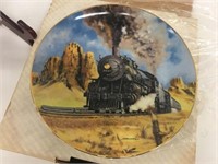 Jim Deneen "Santa Fe" Train Collector Plate