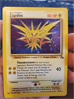 Pokemon card Zapdos Fossil MINT / NM HOLO