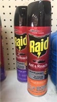 2 cans Raid ant & roach spray. Orange breeze