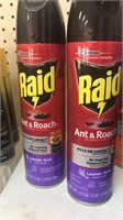 2 cans Raid ant & roach spray. Lavender scent