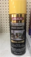 4 spray cans Miracal spray enamel. Gold / Yellow