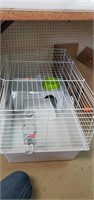 Hamster/gerbil/ little a imal cage with food dish