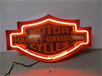 NEW - HARLEY-DAVIDSON MOTOR CYCLES NEON SIGN-WORKS
