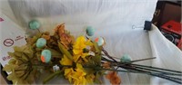 Lot of artificial flowers