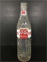 O-So Good full flavor vintage glass soda bottle