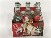 Coca-Cola classic 6pack of empty glass bottles