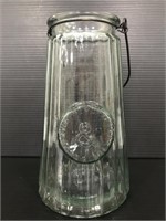 Genuine crafted glass jar