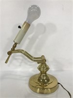 Brass lamp with no shade
