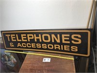 Big Plastic Telephones & Accessories Sign