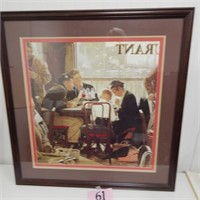 NORMAN ROCKWELL FRAMED PRINT 28 X 29