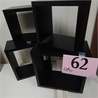 SET OF 4 WALL CUBES 6 IN & 8 IN