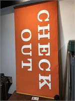 Big Double Sided Checkout Sign