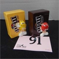 M&M'S SALT AND PEPPER SHAKERS 3.5 IN
