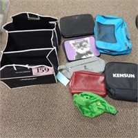 ASSORTED TRAVEL POUCHES AND COVERS