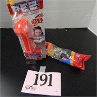 2 PEZ DISPENSERS WITH CANDY-NEW