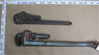 2pc Ridgid Pipe Wrenches