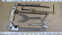 8 pc Plumbing Wrenches Diamond Craftsman & Ace