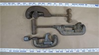 3 pc Saunders, Trimo &  Ridgid Pipe Cutters