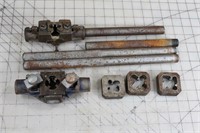8pc square type pipe dies & handles