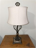 Antique Bronze Toned Table Lamp