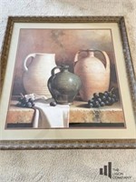 Framed Artwork of Pottery Pieces