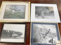 Framed Military Aircraft Pictures