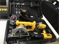 DeWalt 18v Rechargeable Drill and Circular Saw