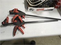 Two Craftsman 24 Inch Wood Clamps