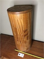 Unusual Round Wooden Pedestal
