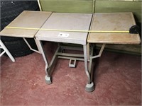 Vintage Metal Table w/ Drop Folding Sides