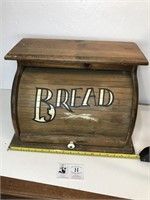 Vintage Roll Top Bread Box