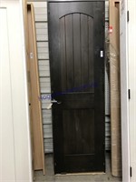 BROWN INTERIOR DOOR, 24 X 80", PRE-HUNG