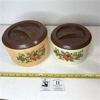 Two Kitchen Canisters