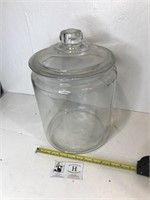 Large Clear Glass Jar w/ Lid