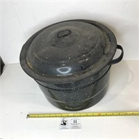 Large Granite Ware Canning Pot w/ Lid