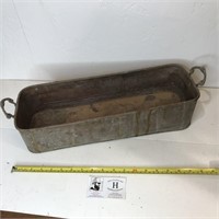 Long Brass Rectangle Container w/ Handles