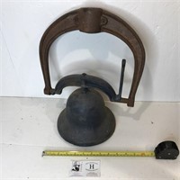 Old Cast Iron Bell w/ Bracket