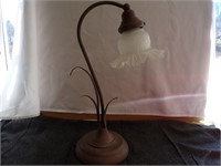 Brass Tulip Lamp 17" T