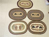 Heavy Wooven Country Place Mats
