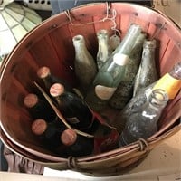 Bushel Basket w/ Soda Bottles