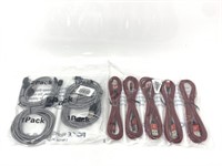New 9 pack braided iPhone chargers