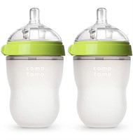 New Comotomo Baby Bottle, Green, 8 Ounce (2