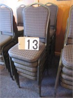 Stackable dining guest chairs x10