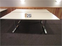 Formica top dining tables x2