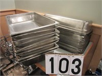 19 full size stainless steel inserts